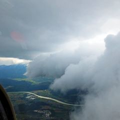 Flugwegposition um 12:36:27: Aufgenommen in der Nähe von Gemeinde Rosegg, Österreich in 2112 Meter